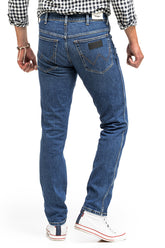 WRANGLER TEXAS SLIM MĘSKIE SPODNIE JEANSOWE BRUISED BLUE W12SKN32M 112144753